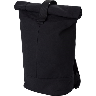 Picture of ROLL-TOP BACKPACK RUCKSACK in Black