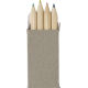 Picture of COLOUR MINI PENCIL SET (4PC) in Brown