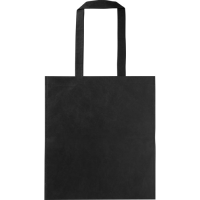 Picture of RPET NONWOVEN SHOPPER in Black.