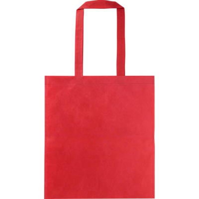 Picture of RPET NONWOVEN SHOPPER in Red.