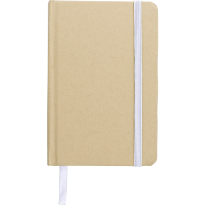 Picture of THE BROMLEY - KRAFT NOTE BOOK (A6) in White.