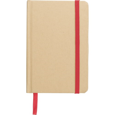 Picture of THE BROMLEY - KRAFT NOTE BOOK (A6) in Red