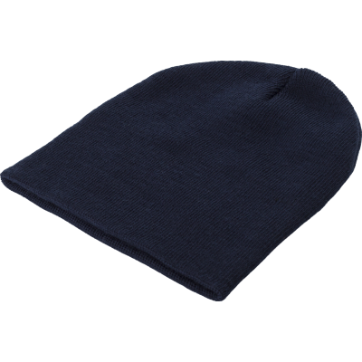 Picture of RPET BEANIE HAT in Blue.