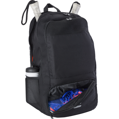 Picture of RPET BACKPACK RUCKSACK in Black.