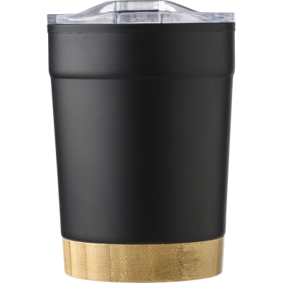 Picture of STAINLESS STEEL METAL TRAVEL MUG (300 ML) in Black