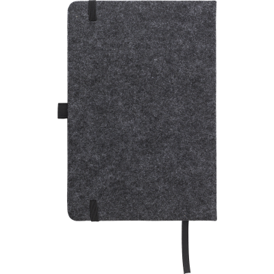 Picture of RPET FELT NOTE BOOK (A5) in Dark Grey