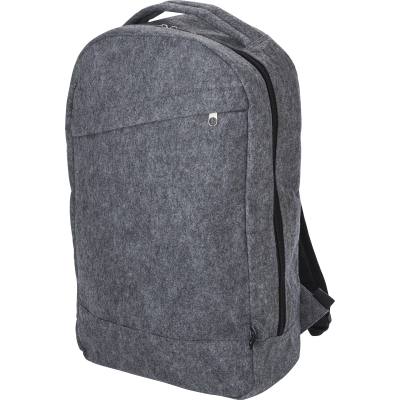 Picture of RPET FELT BACKPACK RUCKSACK in Grey