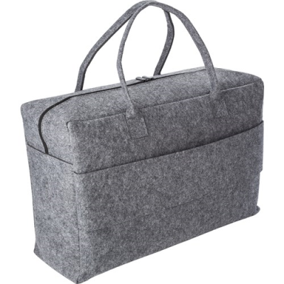 Picture of RPET FELT DUFFLE BAG in Grey