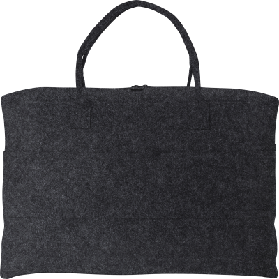 Picture of RPET FELT DUFFLE BAG in Dark Grey.