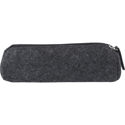 Picture of RPET FELT PENCIL CASE in Dark Grey.