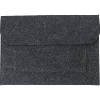 Picture of RPET FELT DOCUMENT BAG in Dark Grey