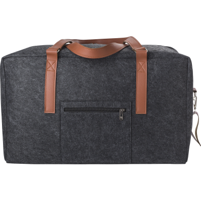 Picture of RPET FELT TRAVEL BAG in Grey