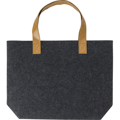 Picture of RPET FELT SHOPPER in Grey.