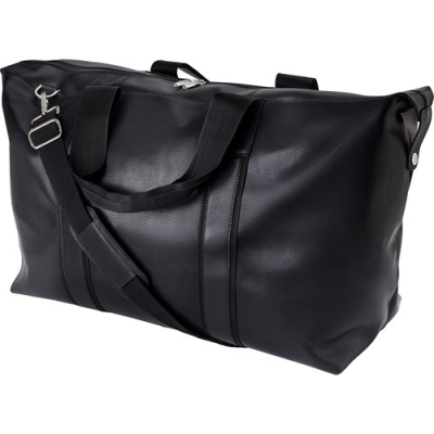 Picture of LEATHER SPORTS BAG in Black