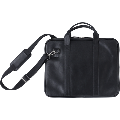 Picture of LEATHER LAPTOP BAG in Black.