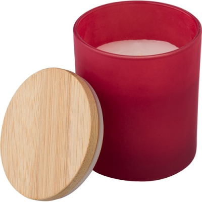 Picture of GLASS CANDLE (20 HOURS) in Red