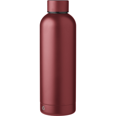 Picture of THE ALASIA - RECYCLED STAINLESS STEEL METAL DOUBLE WALLED BOTTLE (500ML) in Burgundy