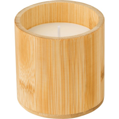 Picture of BAMBOO CANDLE (30 HOURS) in Brown