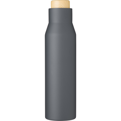 Picture of STAINLESS STEEL METAL DOUBLE WALLED BOTTLE (500ML) in Grey