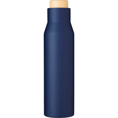 Picture of STAINLESS STEEL METAL DOUBLE WALLED BOTTLE (500ML) in Navy
