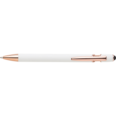 Picture of ALUMINIUM METAL BALL PEN in White