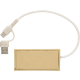 Picture of ALUMINIUM METAL AND RECYCLED PAPER USB HUB in Brown