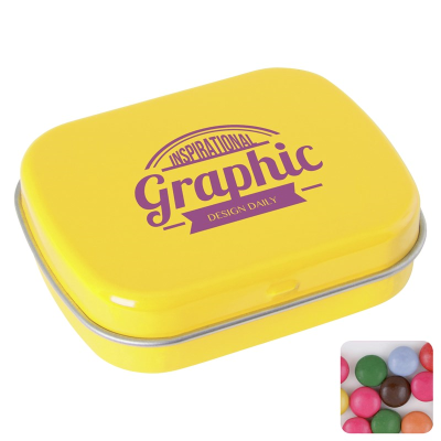 Picture of FLAT TIN with Chocos in Yellow