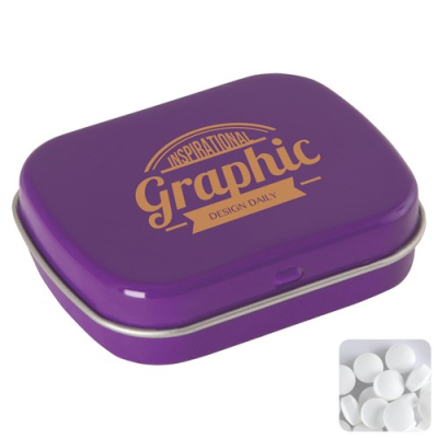 Picture of FLAT TIN with Dextrose Mints in Purple