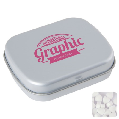 Picture of FLAT TIN with Extra Strong Mints in Light Grey.
