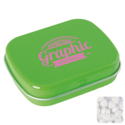 Picture of FLAT TIN with Extra Strong Mints in Light Green.