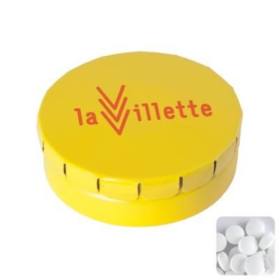 Picture of CLICK TIN with Dextrose Mints in Yellow