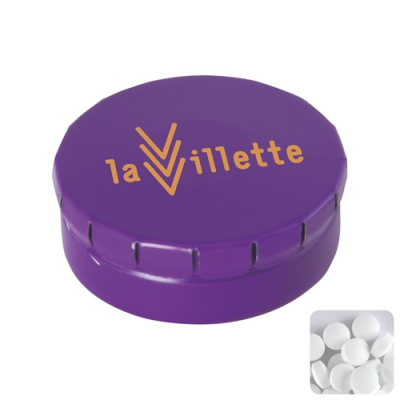 Picture of CLICK TIN with Dextrose Mints in Purple
