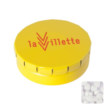 Picture of CLICK TIN with Extra Strong Mints in Yellow