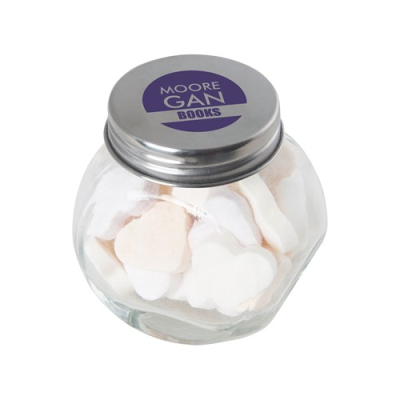 Picture of SMALL GLASS JAR with Mints in Silver
