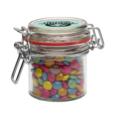 Picture of 125ML / 300G GLASS JAR FILLED with Milk Chocos