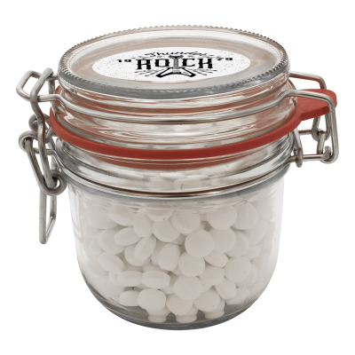 Picture of 255ML / 490G GLASS JAR FILLED with Dextrose Mints