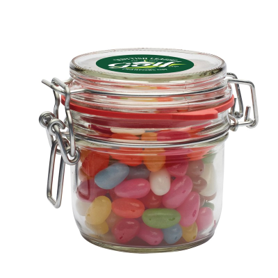 Picture of 255ML / 500G GLASS JAR FILLED with Jelly Beans