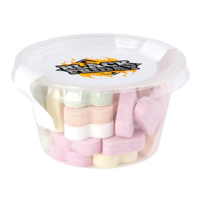 Picture of BIOBRAND MEDIUM SWEETS TUB, FRUIT HEARTS 65GR