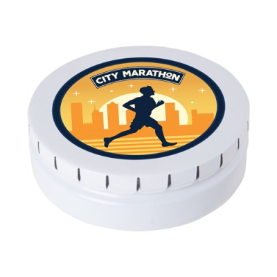 Picture of LARGE CLICK TIN with Dextrose Mints in White