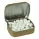 Picture of FLAT HINGED TIN with Dextrose Mints in Gold