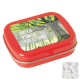 Picture of FLAT HINGED TIN with Sugar Free Mints in Red