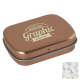 Picture of FLAT HINGED TIN with Sugar Free Mints in Rose Gold