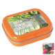 Picture of FLAT HINGED TIN with Chocos in Orange