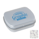 Picture of SMALL FLAT HINGED TIN with Sugar Free Mints in Pale Grey