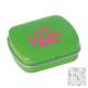 Picture of SMALL FLAT HINGED TIN with Sugar Free Mints in Pale Green