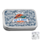 Picture of LARGE FLAT HINGED TIN with Dextrose Mints in Silver