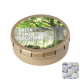 Picture of ROUND CLICK TIN with Fruit Heart Sweets in Gold