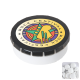 Picture of ROUND CLICK PLASTIC POT with Sugar Free Mints in Black