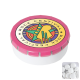 Picture of ROUND CLICK PLASTIC POT with Sugar Free Mints in Pink