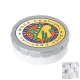 Picture of ROUND CLICK PLASTIC POT with Sugar Free Mints in Pale Grey